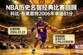 NBA历史名宿经典比赛回顾新闻图